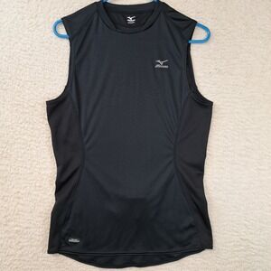 Mizuno Sleeveless Cycling Shirt Mens Medium Black